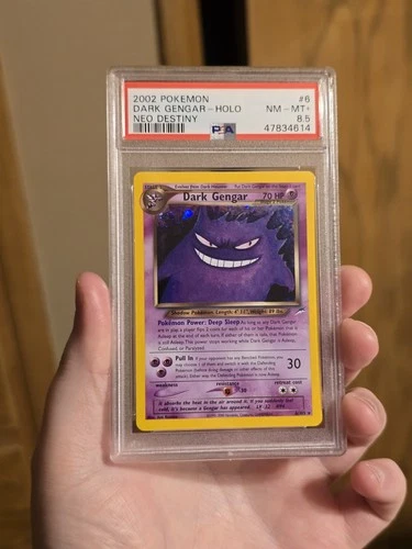 PSA 8.5 DARK GENGAR HOLO 6/105 Wizards WOTC POKEMON 2002 NEO DESTINY. POP 8! 😈