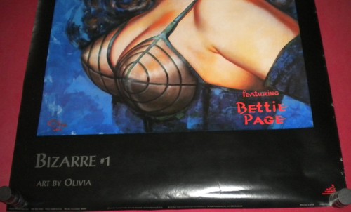 OLIVIA DE BERARDINIS KUNST POSTER 22 x 30 ~ BETTIE PAGE #1 BIZARRE Magazin - Bild 3 von 3