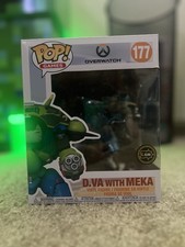 Funko Pop! Vinilo Super 6 pulgadas: Overwatch - D. VA con MEKA (Metálico) -...