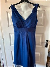 Début Royal Blue Chiffon Cocktail/Evening Dress – Size 10 sku 228