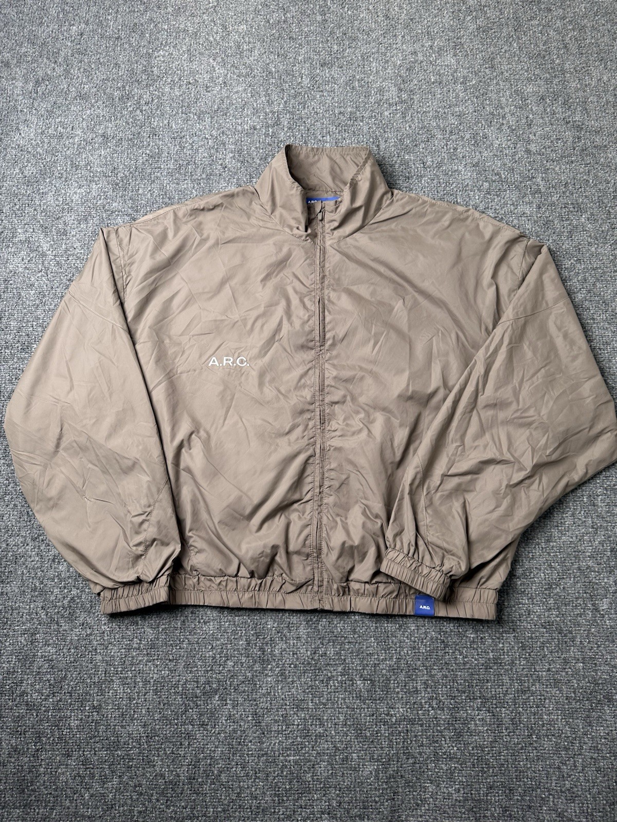 Mens ARC Performance Zip Jacket Brown Lightweight… - image 1