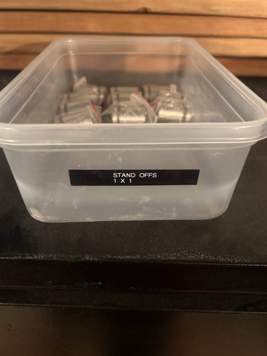 10- Stainless Steel Stand Off Spacers. 1” X 1”. Body And Cap - Picture 2 of 3
