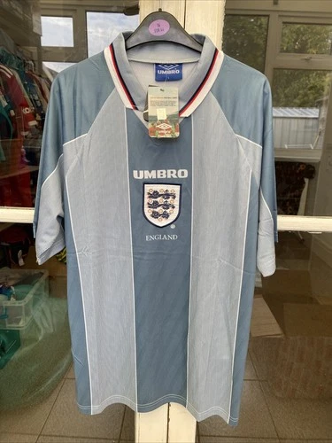 1996 England Umbro Retro Away Football Shirt Large