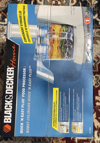 BLACK & DECKER Quick N Easy Plus Food Processor FP1450 OPEN BOX NEW - Picture 4 of 10