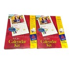 2 Avery 3278 Spiral  Calendar Kit Ink Jet Glossy Photo 15 Sheets  8.5”x11” NEW