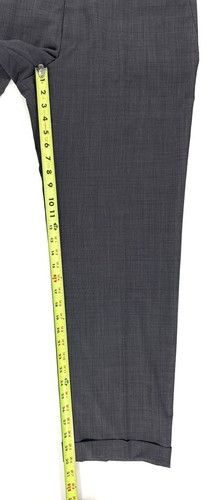Canali 1934 Travel Dress Pants Wool Flat Front Cuffed Suit Trousers Size 36x30 - Picture 8 of 11