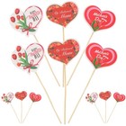  48pcs Mother's Day Dessert Toppers Mother's Day Cake Pick Decors Mother