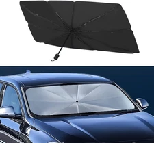 Windshield Sun Shade Umbrella, Foldable UV Rays Protector & Heat Block Reflector