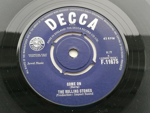 THE ROLLING STONES ORIGINAL 1963 U.K. 45 COME ON STONES 1ST 45 - Picture 2 of 7