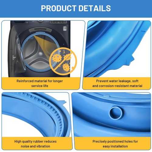 WH05X29521 Washer Door Gasket for GE GFW550SSN0WW GFW550SSN2WW GFW550SSN5WW G... - Bild 5 von 9