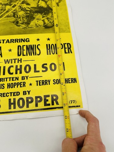 Póster original de la película Easy Rider Peter Fonda Jack de colección 22x14 RARO - Imagen 5 de 5