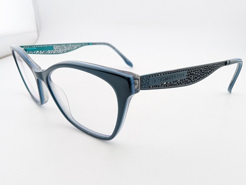 BCBGMAXAZRIA Eyeglasses, Frames Only, Bexley, 51-15-135, Laminate/Metal, Teal - Picture 4 of 18