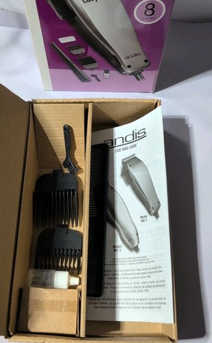 ANDIS EASY CUT 8 PIECE ADJUSTABLE HAIRCUTTING HAIR CLIPPER KIT 18465 STYLE - Picture 3 of 10