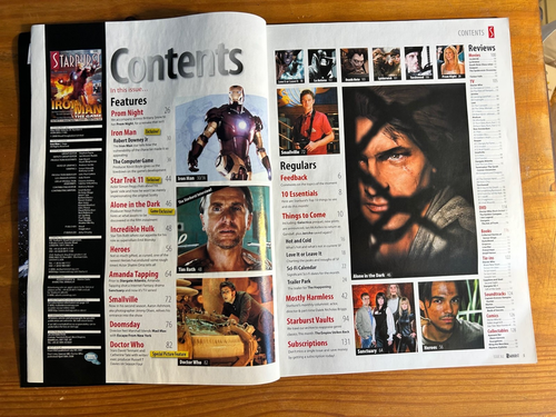 STARBURST #362 May 2008 IRON MAN Doctor Who DAVID TENNANT Simon Pegg TIM ROTH - Picture 3 of 10