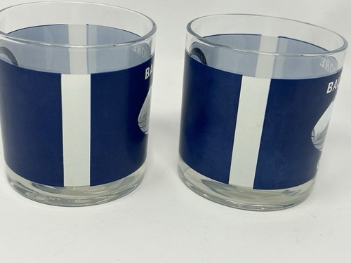 2 Baltimore Colts 70’s HouzeArt See Thru Collectors Glass NFL Football Peekaboo - Picture 6 of 15