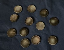 12 Grey Gray Mother Of Pearl 1 Discs For Jewelry Or Crafts Making Lot