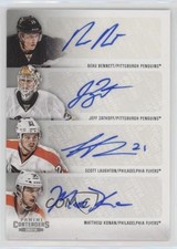2013-14 Panini Playoff Contenders Fours Beau Bennett Jeff Zatkoff Rookie Auto RC