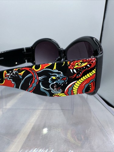 Gafas de sol para mujer de moda redondas negras pantera cobra serpiente gato - Imagen 4 de 4