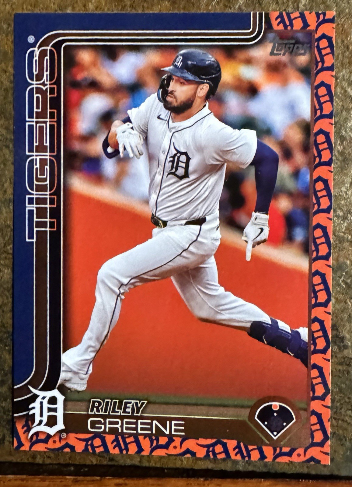 2025 Topps Series 1 MLB  Riley Greene Tigers Team Color Logo SP