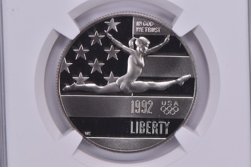 1992-S Olympic Gymnastics Commemorative Half Dollar Prestige Set PF70 NGC *9883 - Picture 3 of 5