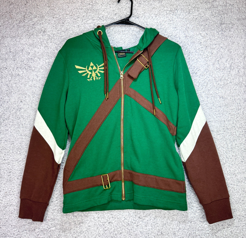 Nintendo The Legend Of Zelda Link Zip Hoodie Cosplay BioWorld Women's Large - Picture 4 of 9