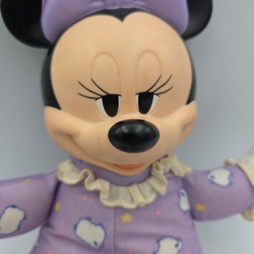 1990s DISNEY BABYS HUG LIGHT MINNIE MOUSE GLOW LIGHT UP FACE BEDTIME MATTEL - Bild 3 von 7