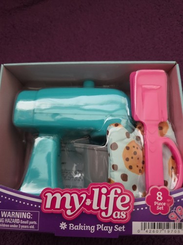 Mein Leben als Backen Spielset für 18 Zoll Puppen, Standmixer Küche Kinder Spielzeug NEU - Bild 2 von 7