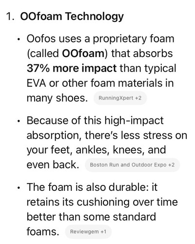 Oofos Oolala Arched Soft Recovery Sandals Size 7 Women Color Atlantis Brand New! - Picture 4 of 8