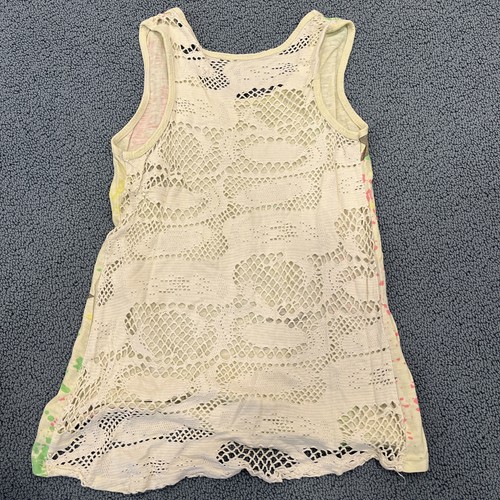 Trägershirt Shirt ärmellos Gr 152 Mädchen Top Hemd Sterne Lochstrick rückenfrei - Bild 3 von 4