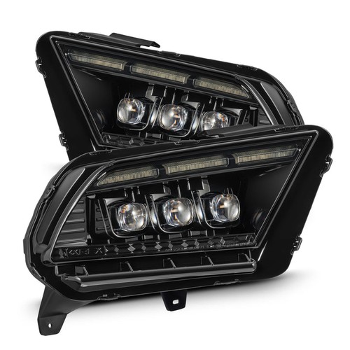 For 13-14 Ford Mustang MK II NOVA-Series LED Projector Headlights Alpha-Black - Picture 1 of 8