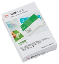 GBC Card Laminating Pouches 67x99mm 2x180 Micron Gloss (Pack of 50) 67x98mm 180 