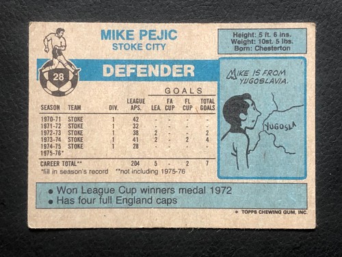 Topps Fußball Karten 1976-77 - Blue Backs - Clubs L bis W - Bild 189 von 257