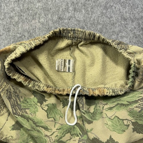 Vintage Jerzees Camo Sweatpants Mens XL Realtree Outdoors Drawstring USA Made - Picture 9 of 14