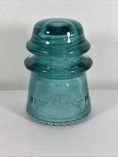 Hemingway 16 Aqua Green Vintage Glass Insulator 3”x4” Made In The USA “Bluer”