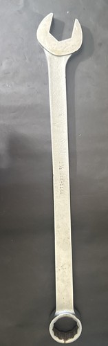 FLAT VINTAGE WRIGHT TOOLS 1148 COMBINATION WRENCH 1-1/2” SAE USA MADE 12-POINT - Picture 1 of 24