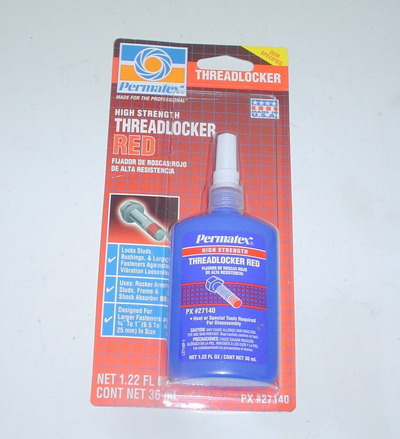 Permatex 27140 High Strength Threadlocker Red 36ml Bottle for sale
