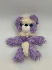 MOOSE TOYS 2019 Purple White Sparkle Scruff A Luvs PANDA Bear 9" Fuzzy Plush