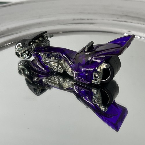 Motocicleta Hot Wheels Dragster púrpura Tailandia 2000 de colección rara - Imagen 3 de 11