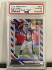 josh allen red white blue prizm psa 10