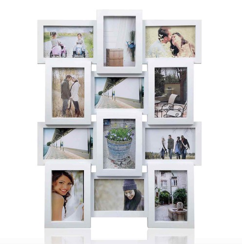 Arpan Multi Apperture Picture/Photo Frame, Holds 12 x 6''X4'' Photos - Picture 1 of 11