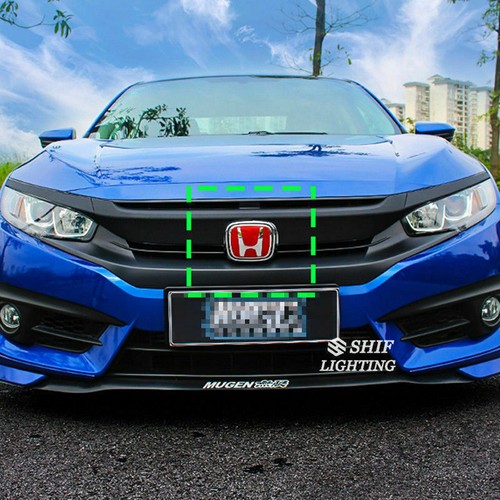 2PCS Front Rear Red H Emblem Fit for HONDA CIVIC SEDAN SI COUPE 4DOOR 2006-2015 - Picture 6 of 7