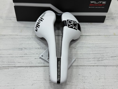 Selle Italia Flite Boost Kit Superflow MVDP Carbon Rail 145x250mm Saddle (White) - Picture 3 of 9