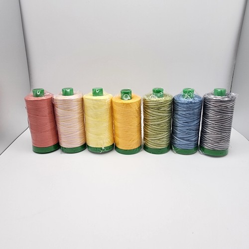 Aurifil Thread Mako Cotton 100% 40WT Large Spools 1094 Yards 7 Colors Set G001 - Picture 2 of 6