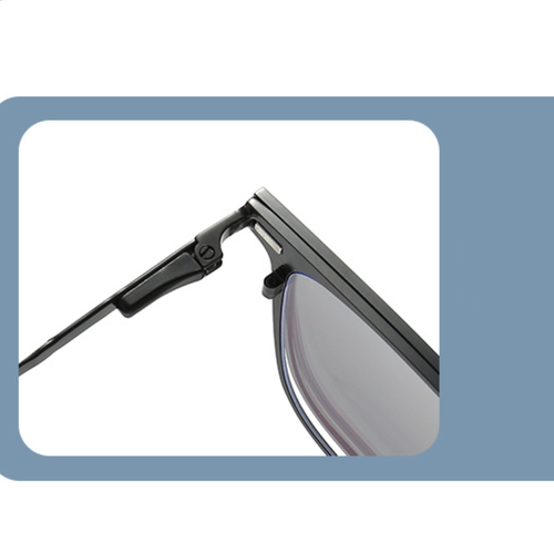 3 en 1 Metal Magnético Clip On Polarizado Gafas de Sol Hombres Gafas Cuadradas Marcos Nuevas - Imagen 13 de 19