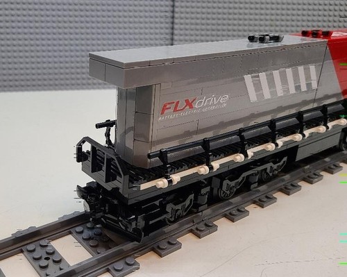 Custom Train WABTEX 7000 Electric Flex Drive Engine PLEASE READ ITEM DESCRIPTION - Picture 6 of 7