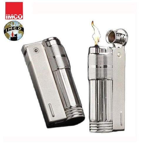 IMCO 6700 Stainless Steel Gasoline Lighter Vintage Windproof Collectible - Picture 2 of 26