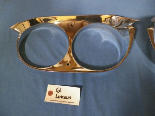 1961 Lincoln Continental headlight bezels pair - Bild 2 von 7