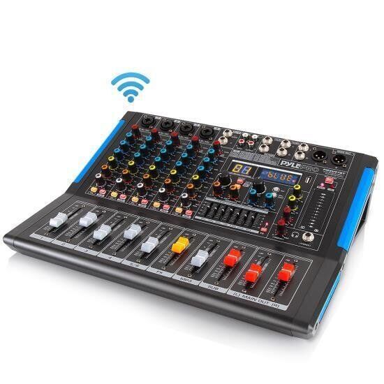 Pyle PMXU67BT Bluetooth 6 Ch. Studio DJ Controller Audio Mixer Console System Pyle PMXU67BT Bluetooth 6 Ch. Studio DJ Controller Audio Mixer Console System