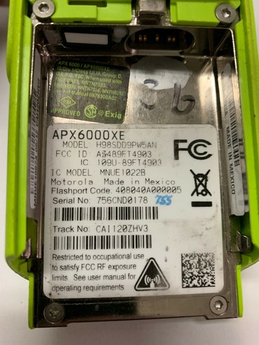 Motorola APX6000XE UHF2 450-520Mhz P25 DIGITAL HANDFUNKGERÄT TDMA GPS IS / FM - Bild 4 von 6