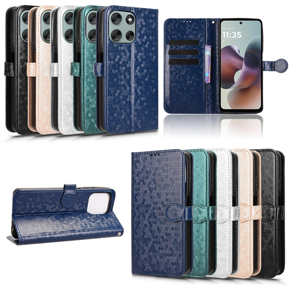 Для Motorola Moto G66J 5G, моды Flip кожаный бумажник стойка карты чехол - Изображение 2 из 4